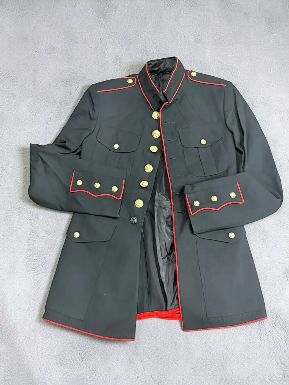 US Marine Corps USMC Enlisted Dress Blue Coat Jacket 40L